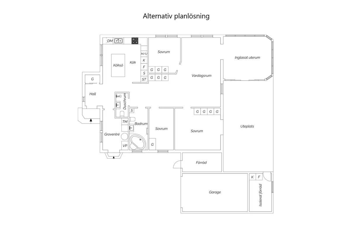 Floor plan for Ejnar Görans väg 5