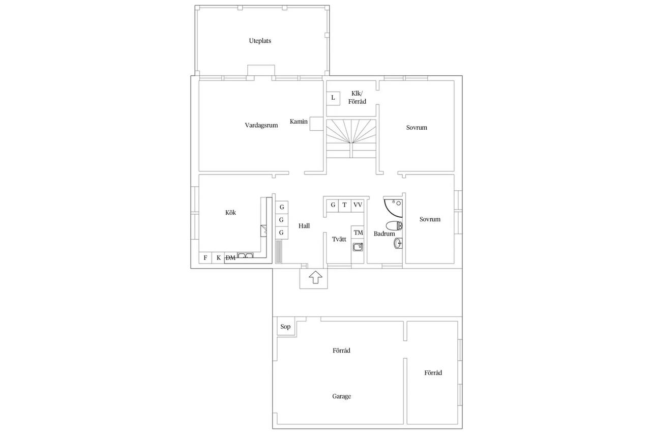 Floor plan for Åkervägen 16