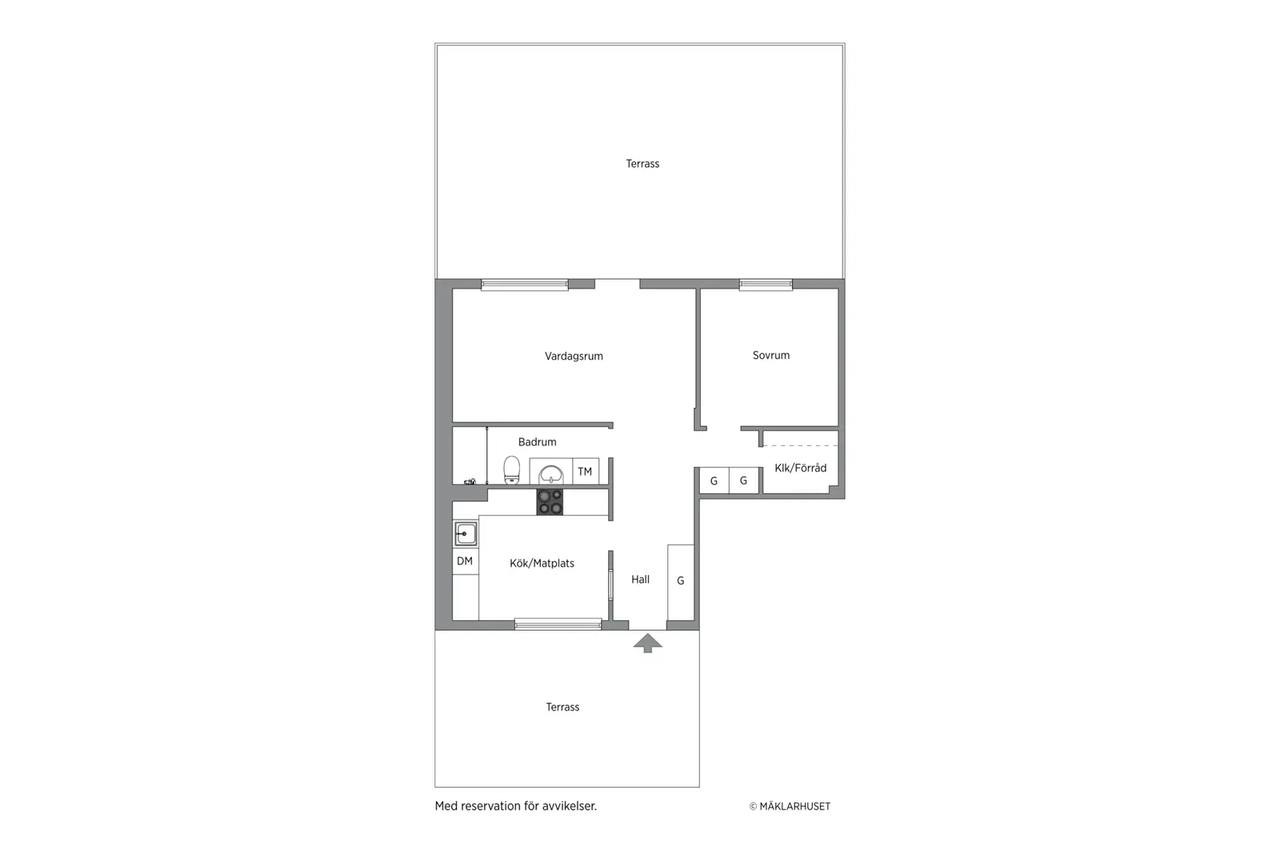 Floor plan for Sunnanvindsgränd 69