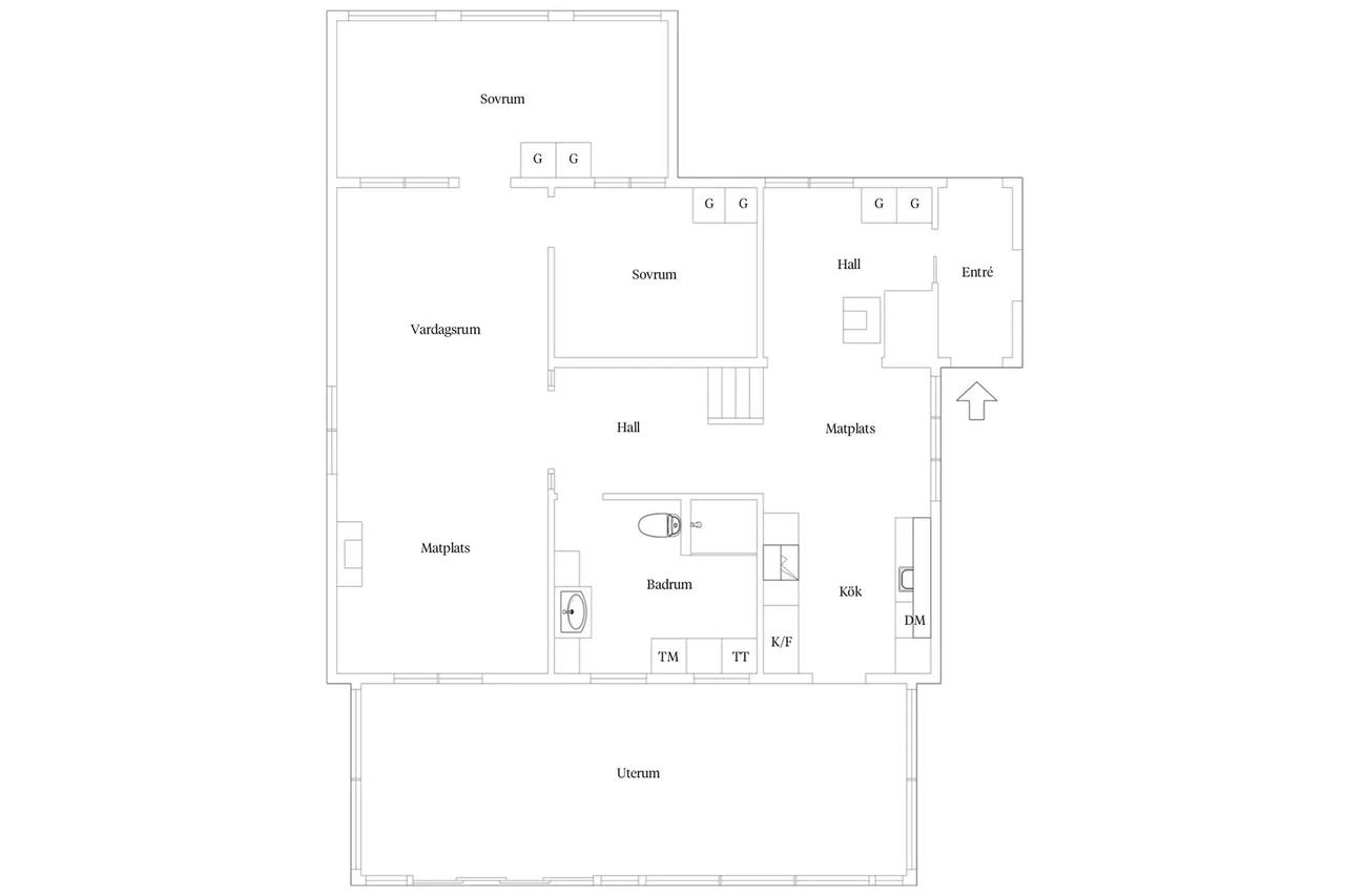 Floor plan for Othemsvägen 14