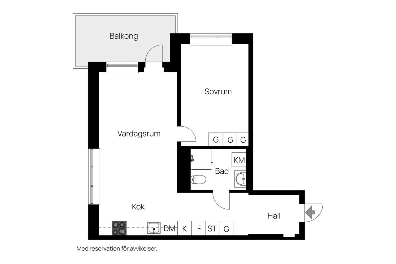 Floor plan for Zetterlundsslingan 4