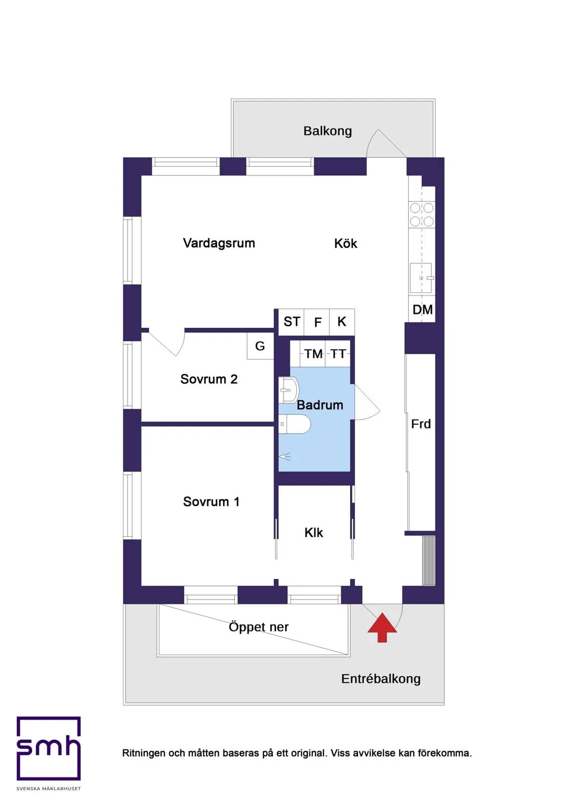 Floor plan for Fribordsgränd 5