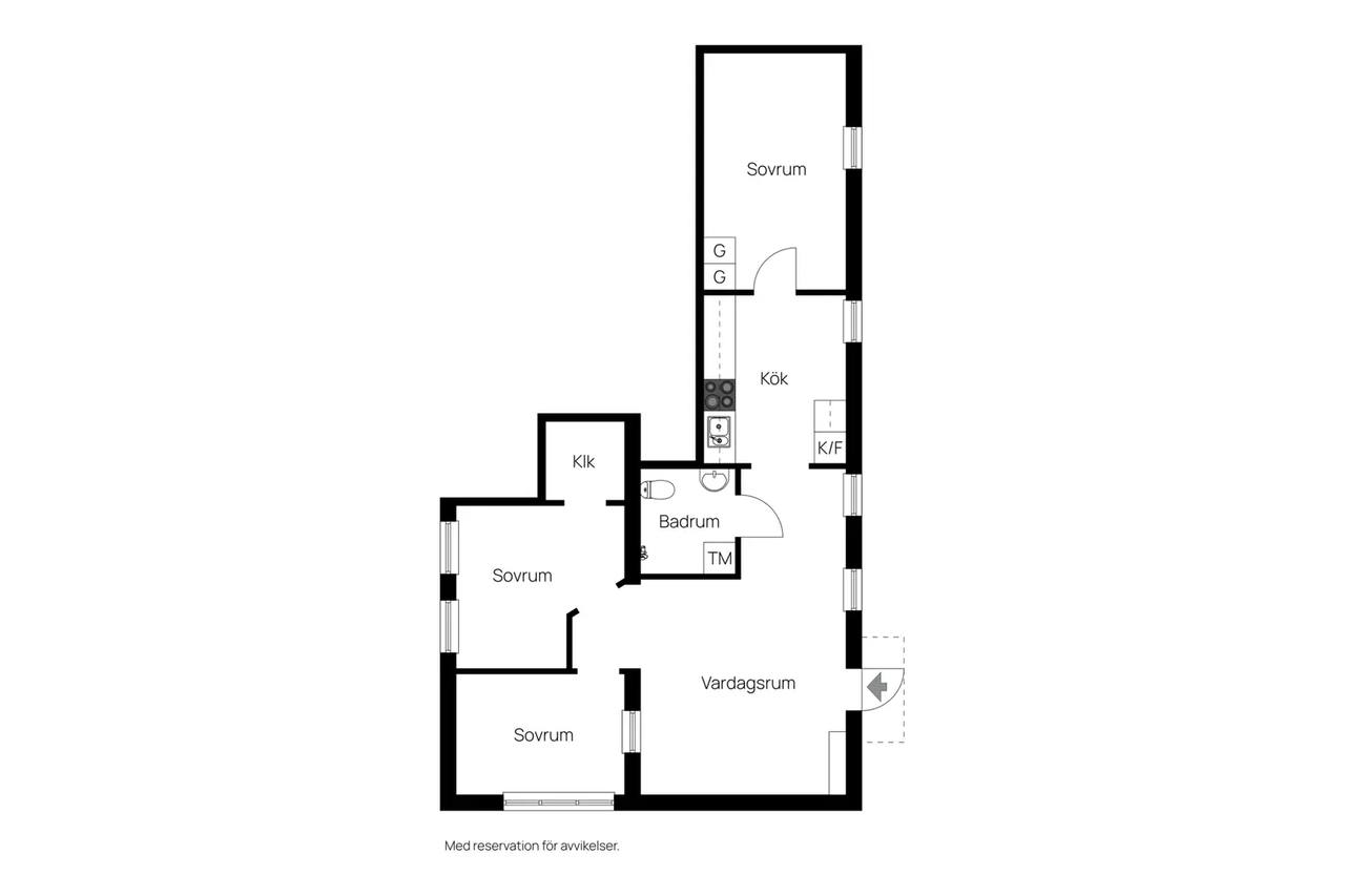 Floor plan for Bäckvägen 59