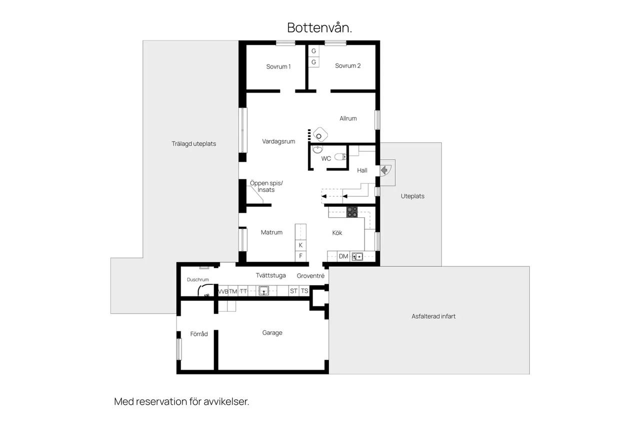 Floor plan for Västerhejde Smedens väg 7