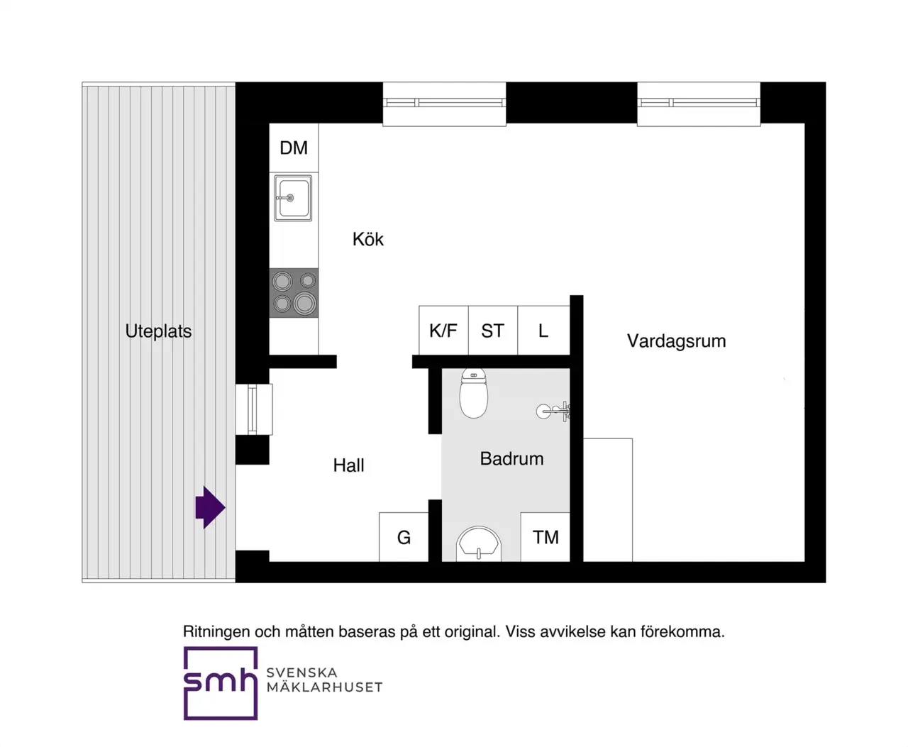 Planritning för Bastuhagsvägen 53