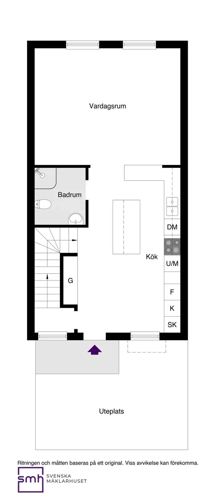 Planritning för Roddarvägen 26