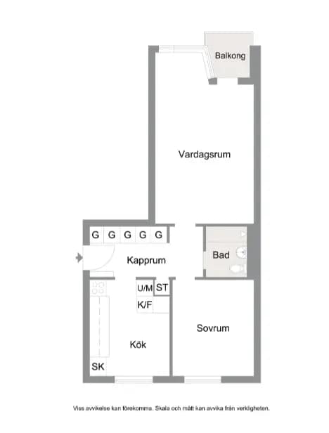 Floor plan for Rödkullastigen 6B