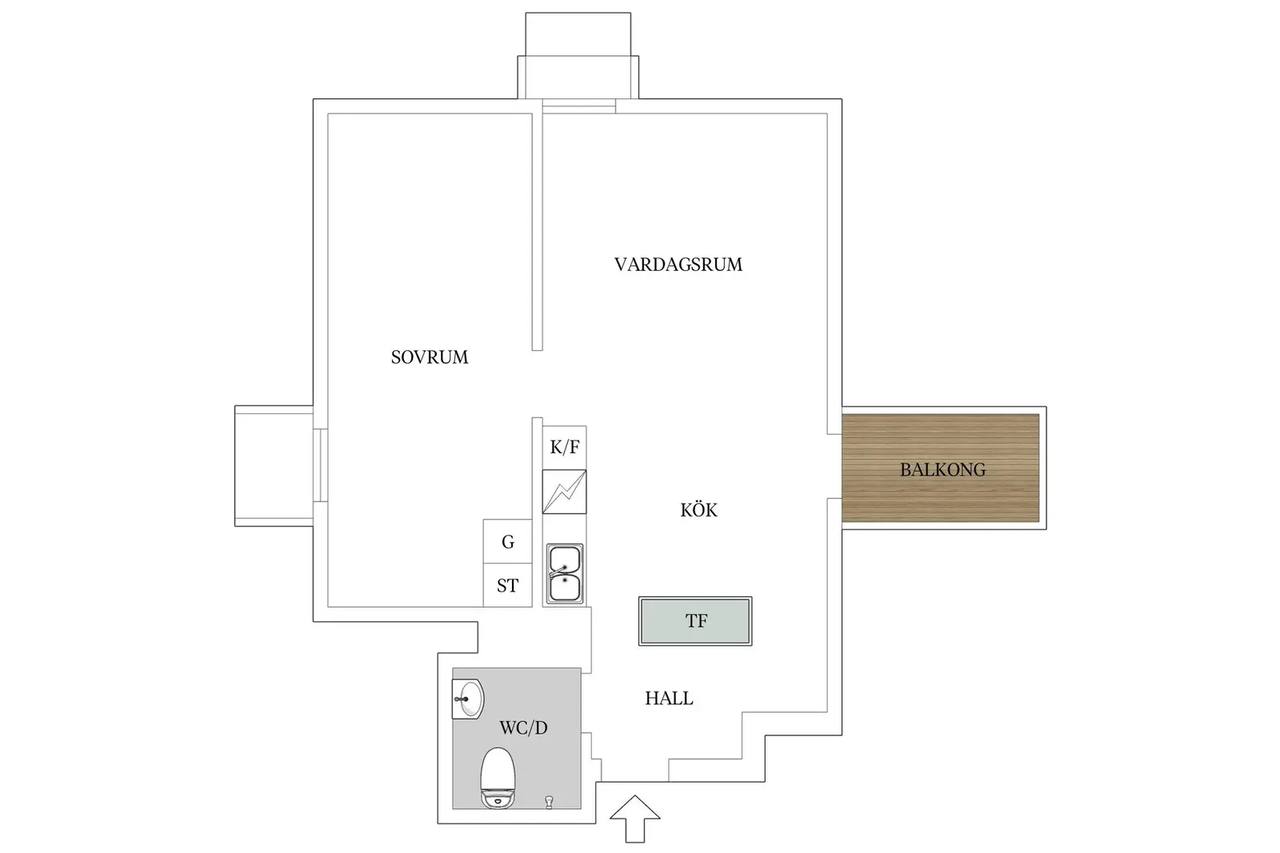 Floor plan for Herrhagsgatan 2