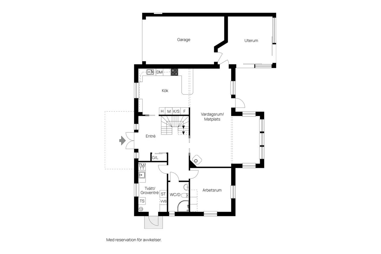 Floor plan for Myggvägen 22