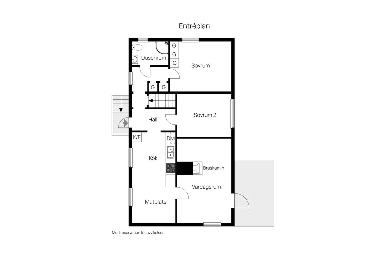 Floor plan for Polhemsgatan 25