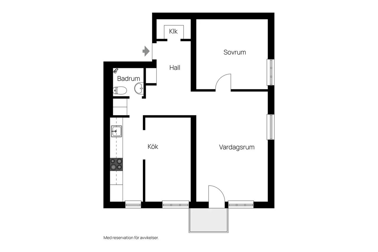 Floor plan for Västmannagatan 11