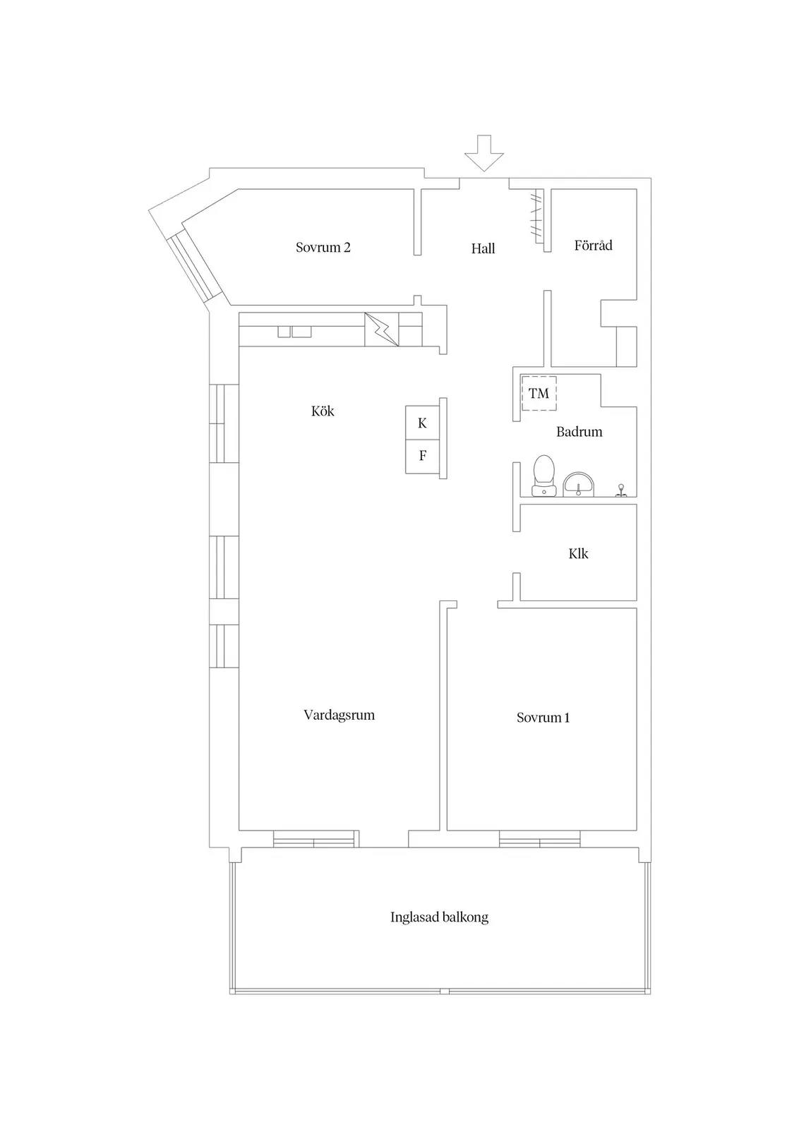 Floor plan for Lysekilsvägen 25