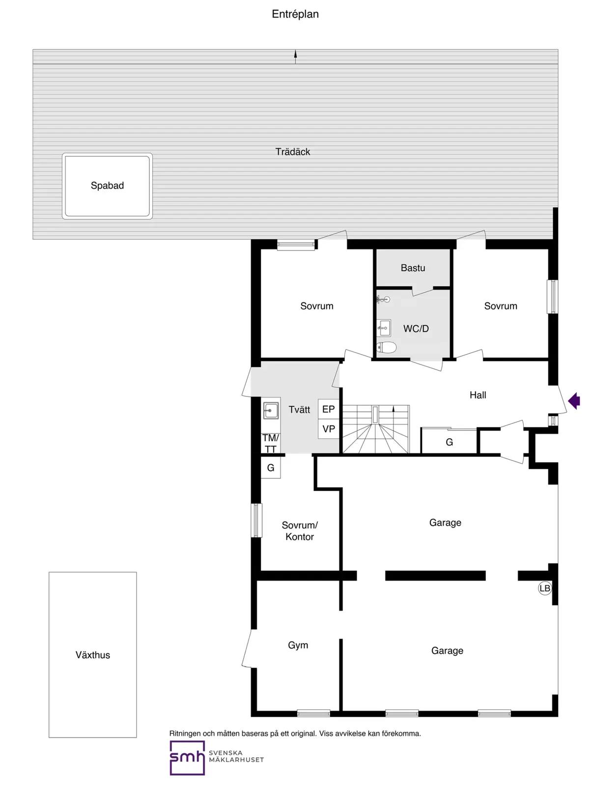 Planritning för Brändövägen 35