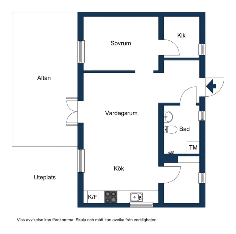 Floor plan for Laudons Väg 2c