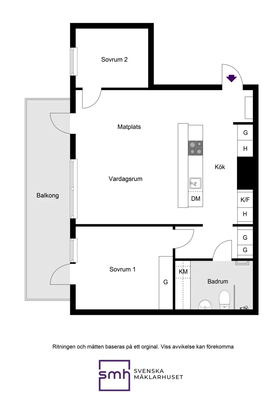 Floor plan for Fabrikörvägen 11