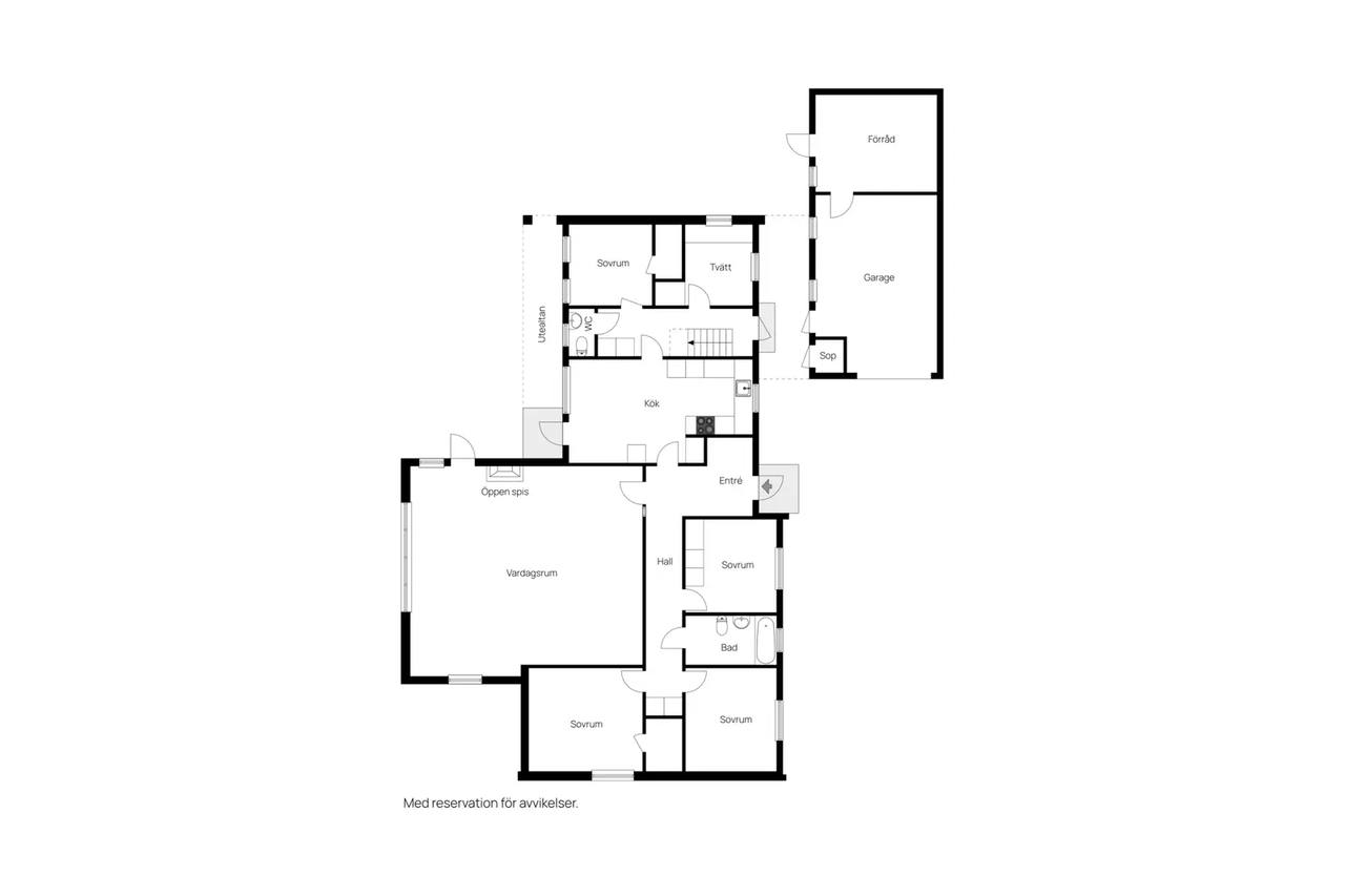 Floor plan for Solvagnsgatan 14