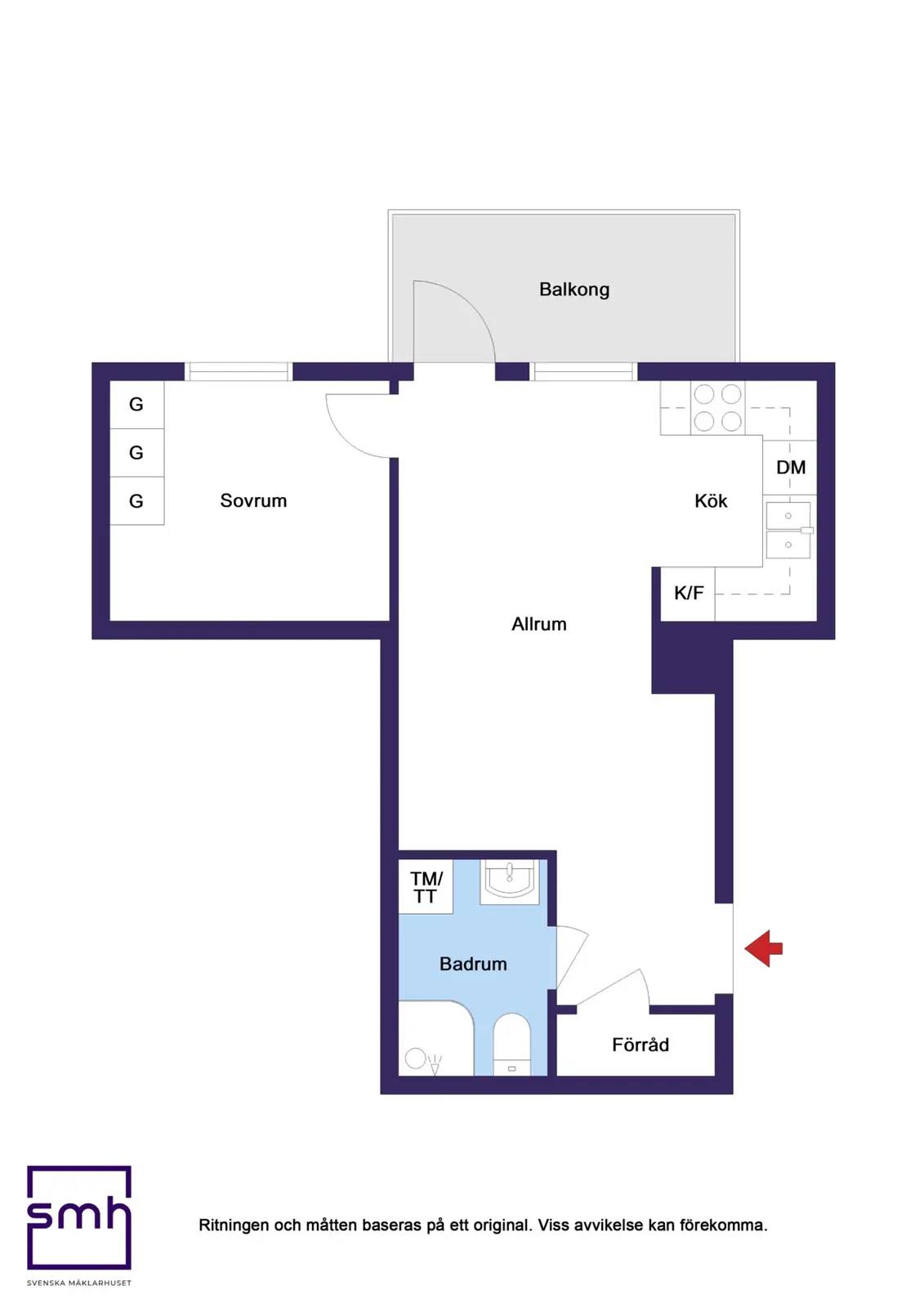 Floor plan for Kvadrantvägen 25