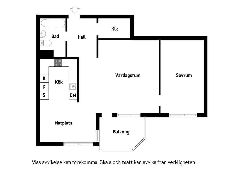 Planritning för Mjölnerbacken 13