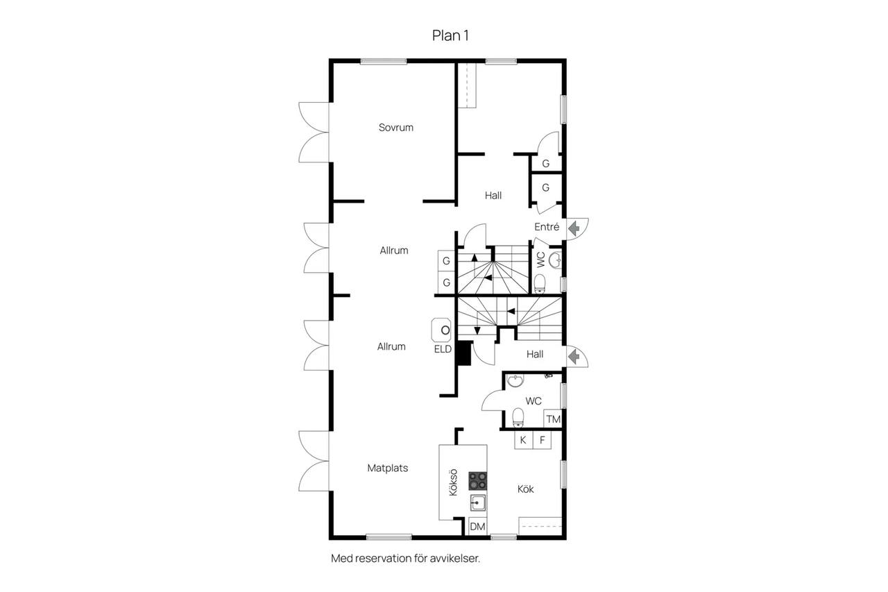 Floor plan for Eskilsryd 7