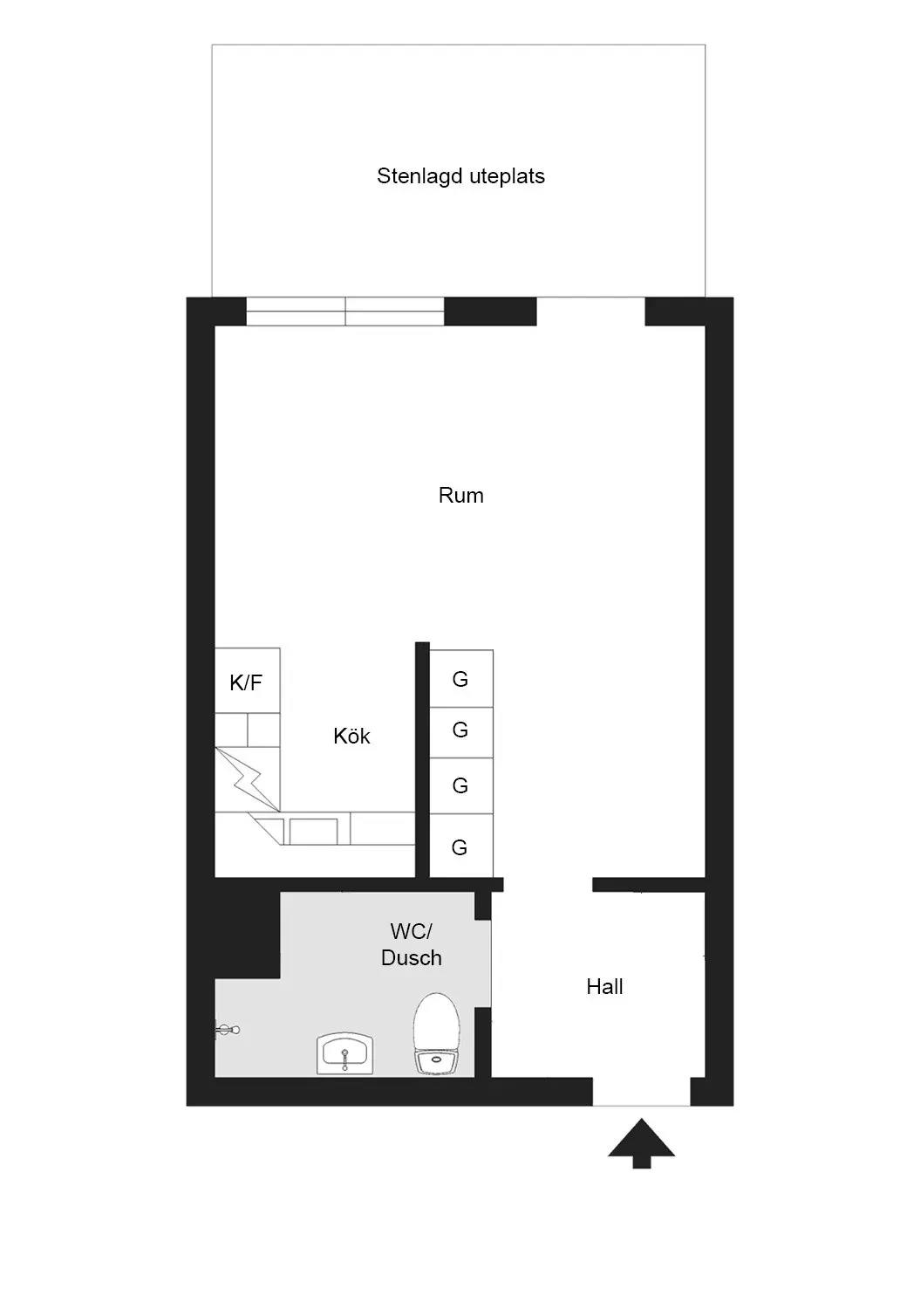 Floor plan for Astrakangatan 82