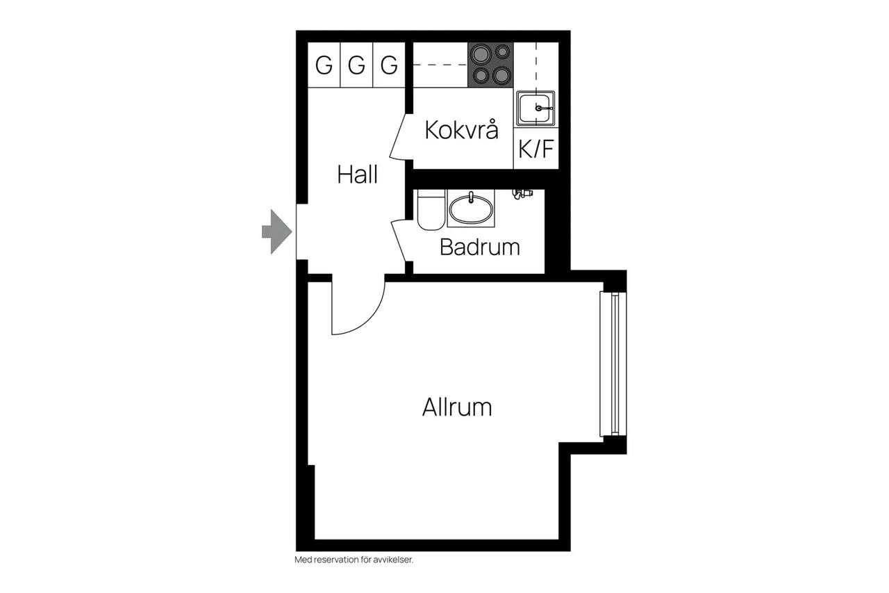 Planritning för Kullagergatan 7