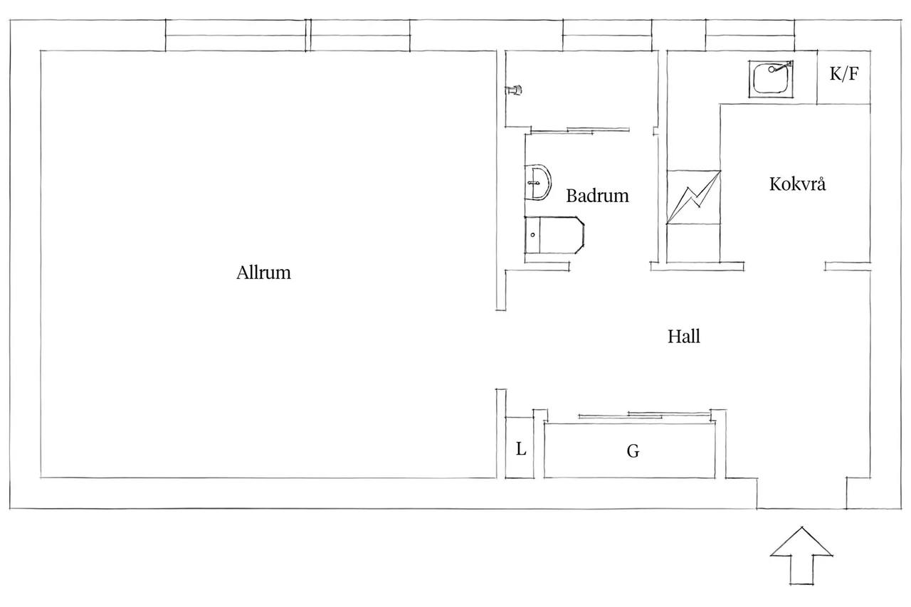 Floor plan for Doktor Hjorts gata 1A