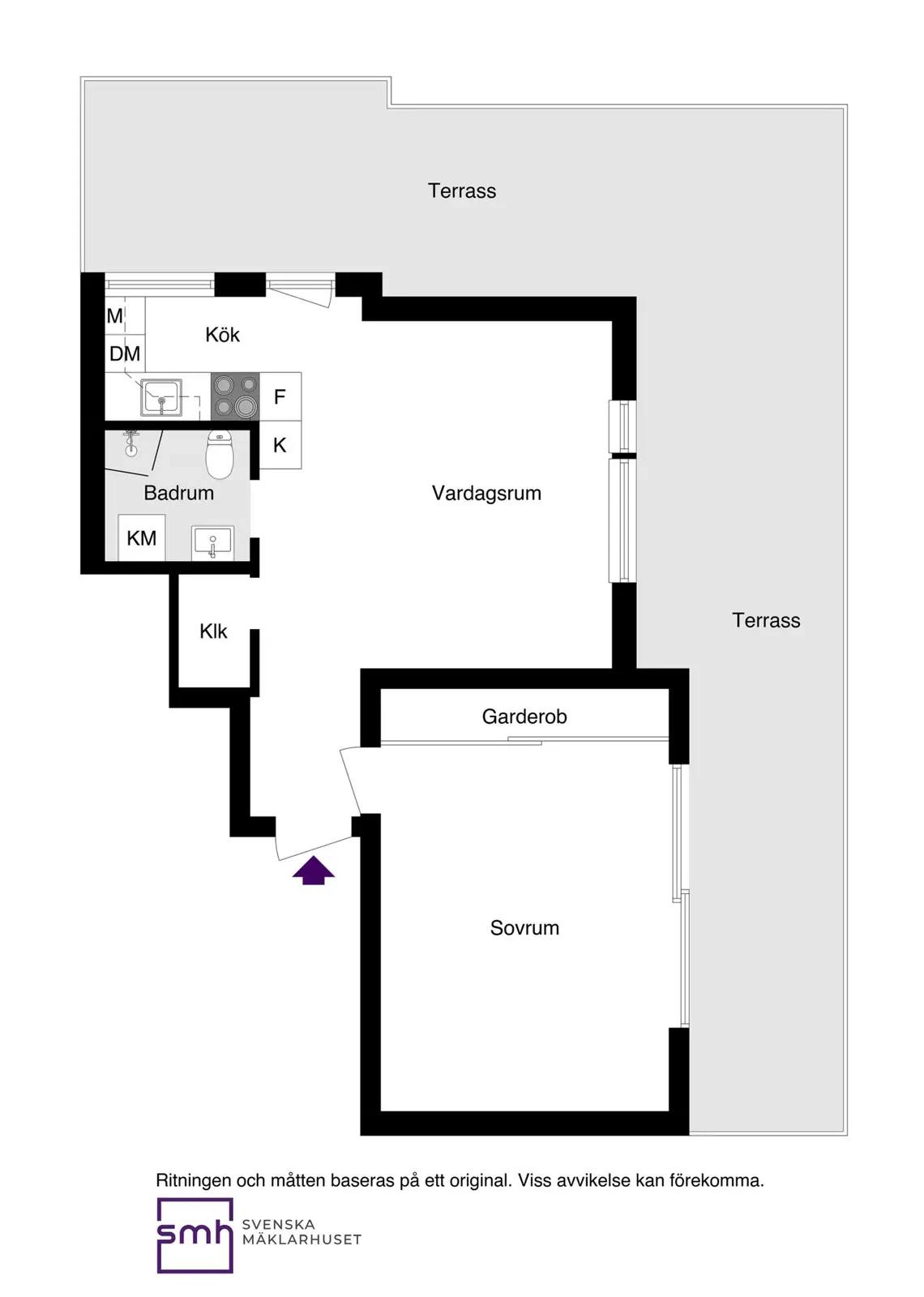Planritning för Trädgårdsgatan 19, Vån 9 Av 9