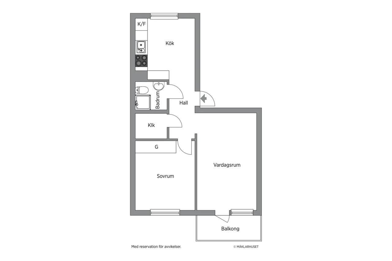 Floor plan for Restalundsvägen 65