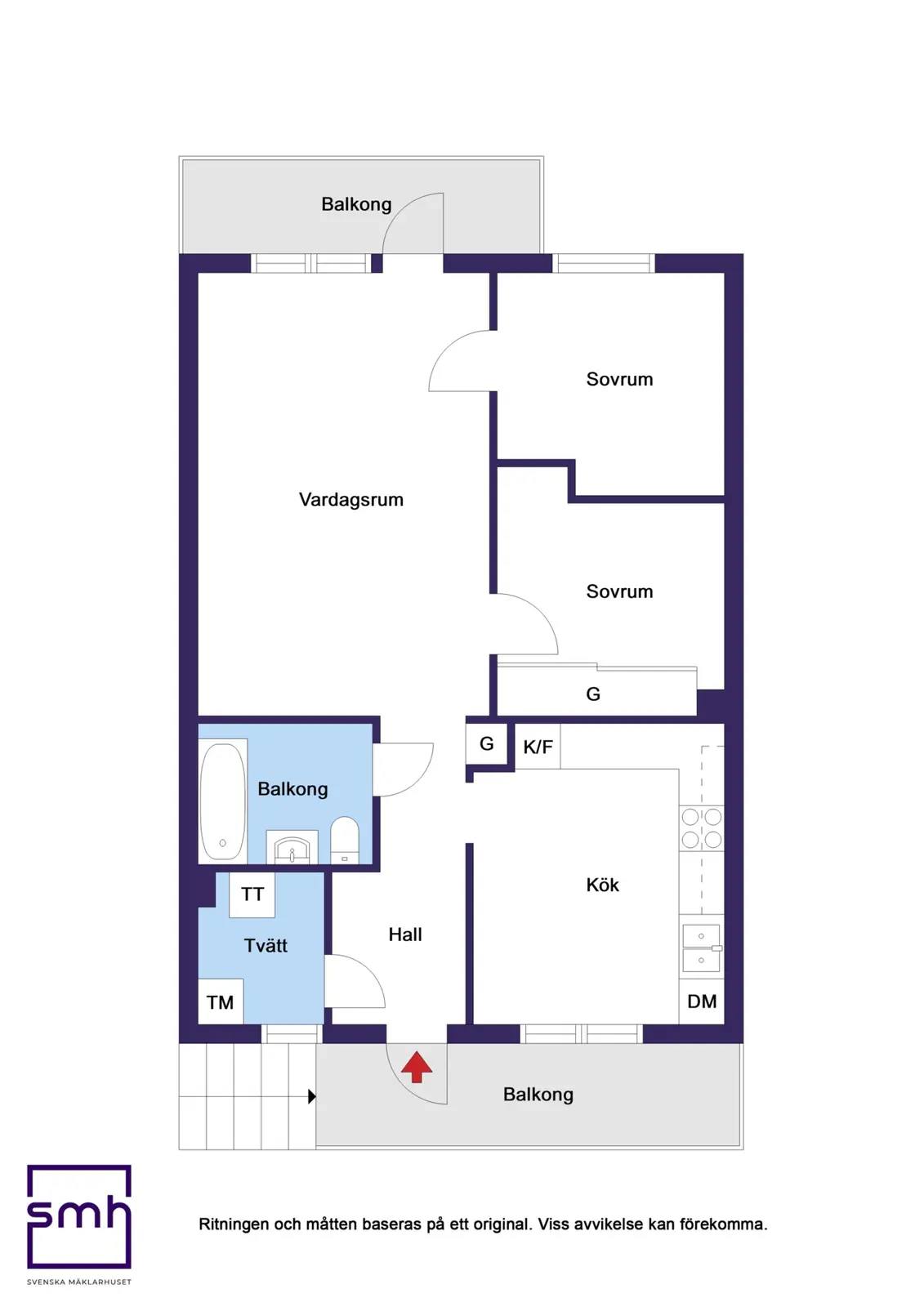 Floor plan for Källtorpsvägen 73