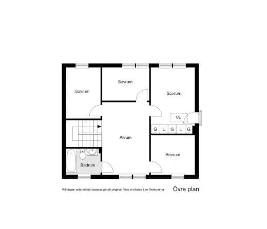 Planritning för Barometervägen 8B