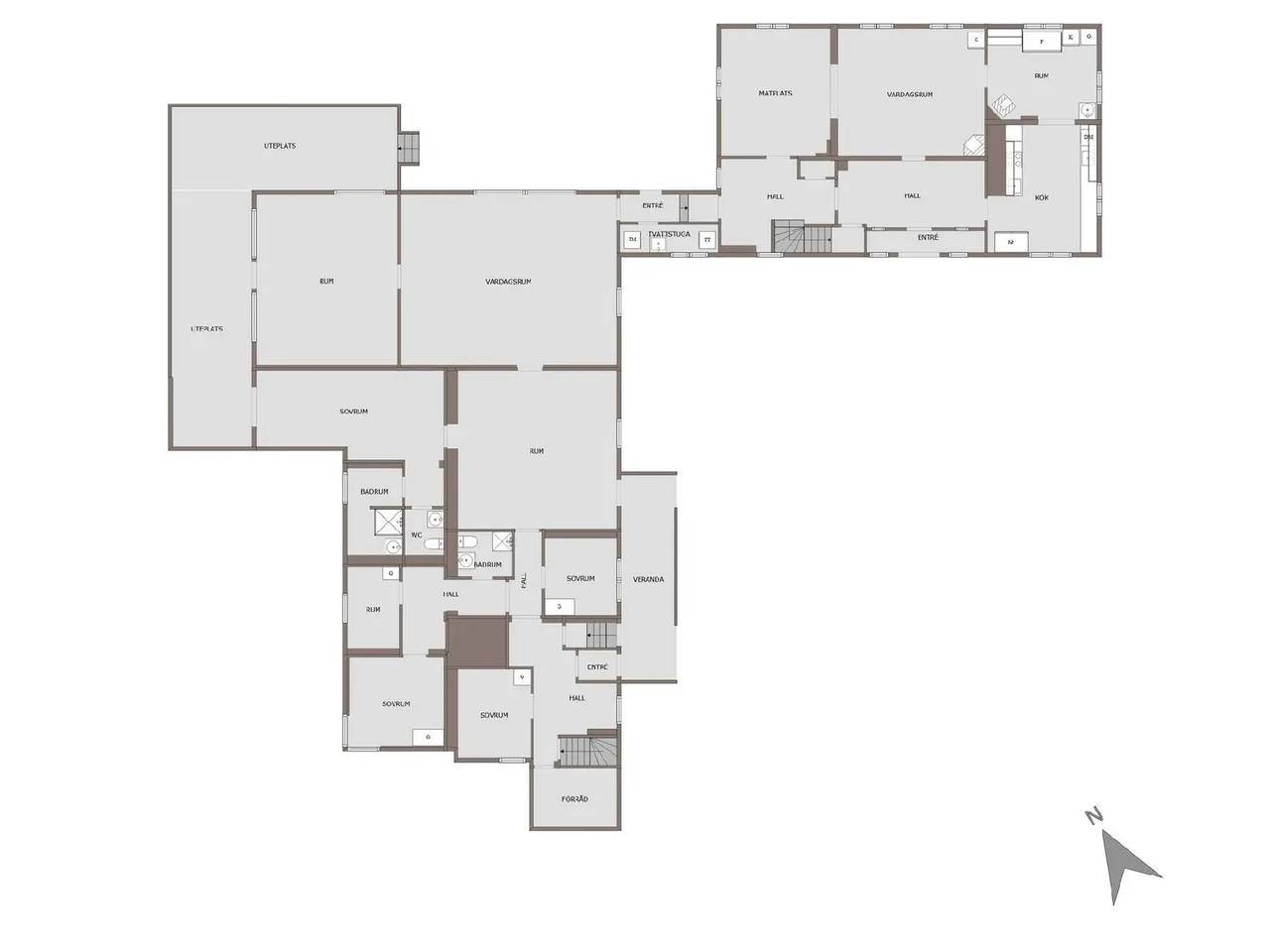 Planritning för Höganäsgården 1
