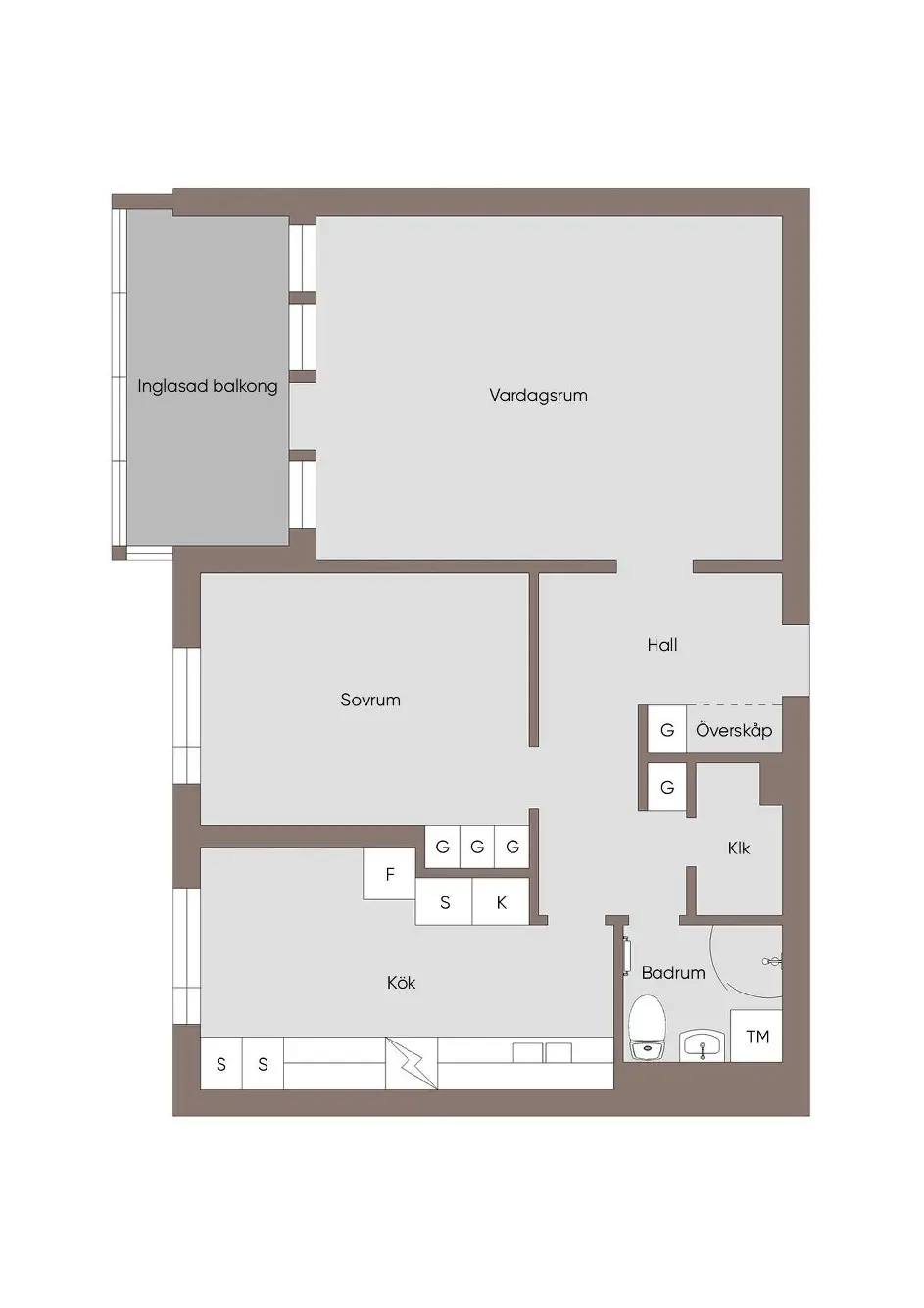 Floor plan for Regementsgatan 22