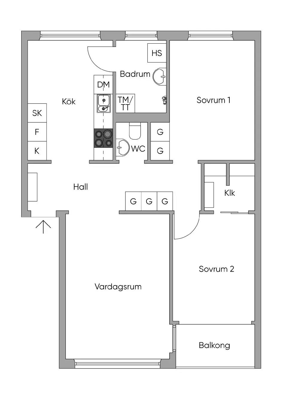 Planritning för Ejdervägen 66