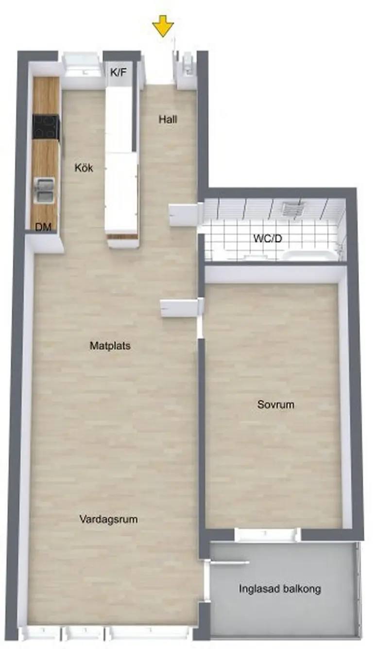 Planritning för Storgatan 12