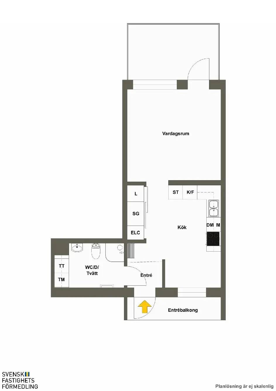 Floor plan for Fräntorpsgatan 86