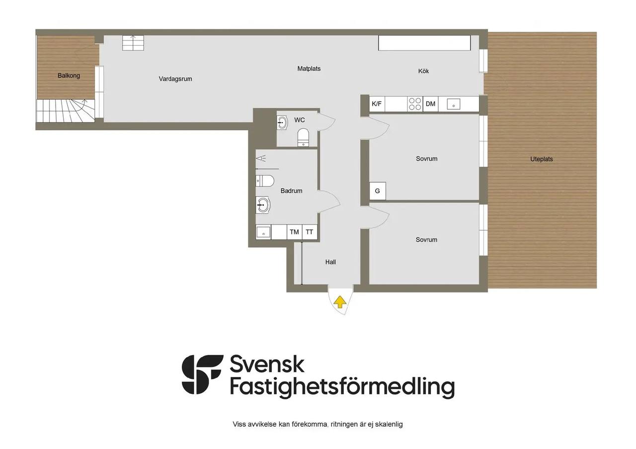 Floor plan for Lm ericssons väg 14