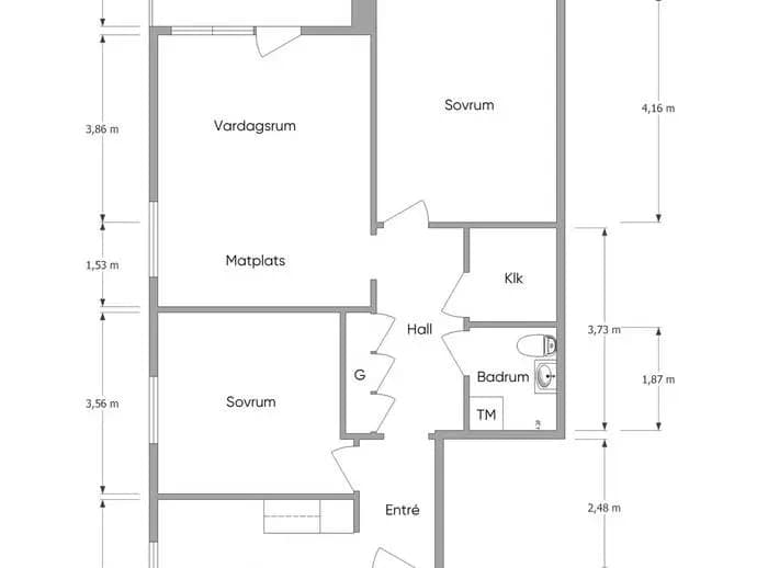 Planritning för Åsvägen 10