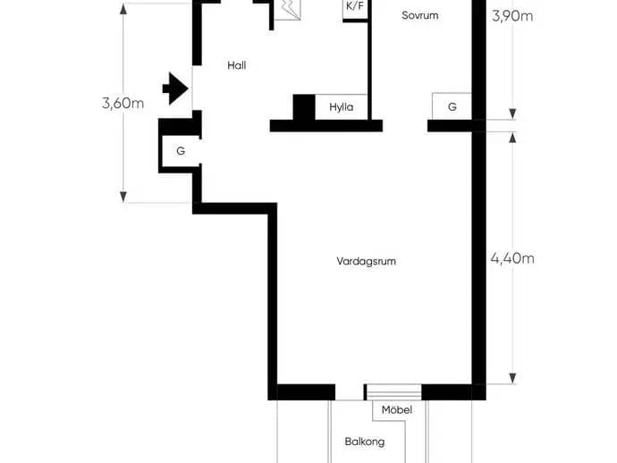 Floor plan for Nya Tanneforsvägen 33