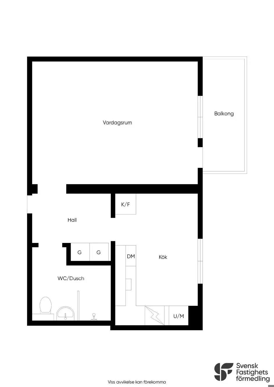 Floor plan for Stohagsvägen 41B