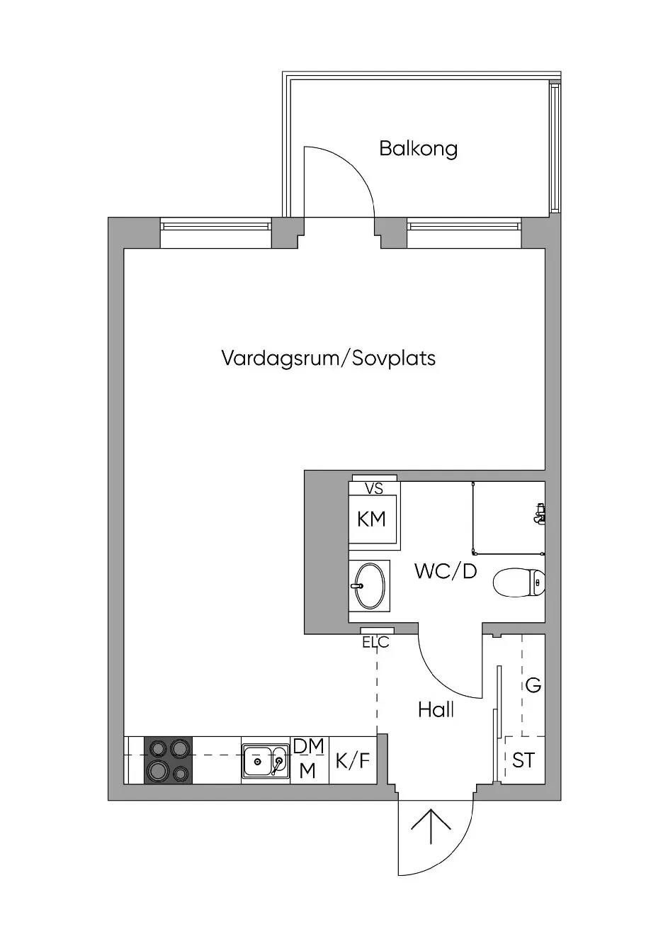 Floor plan for Storseglet 19 VÅN 7/7