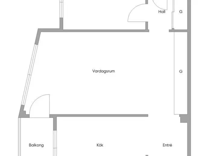 Planritning för Erikshällsgatan 8