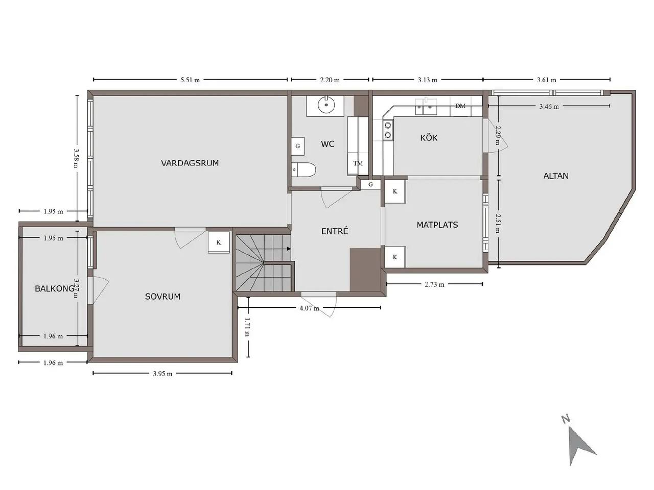 Planritning för Skillingsgatan 93