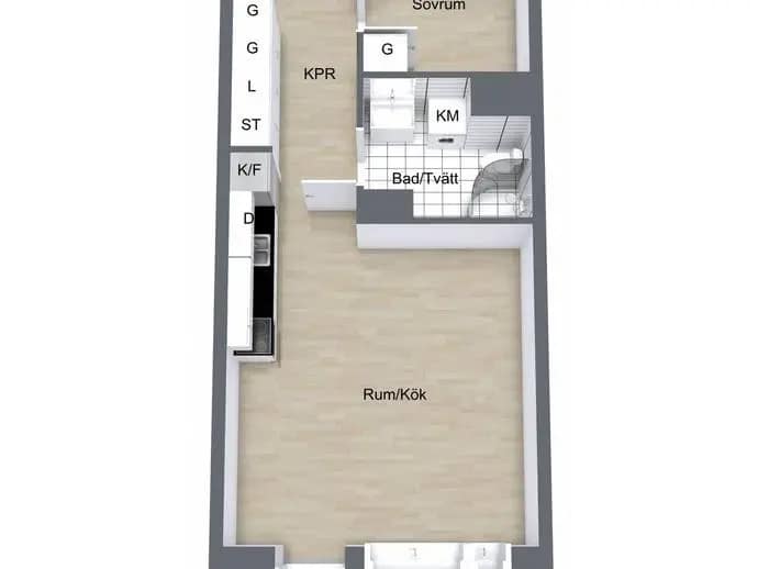 Planritning för Solskensgatan 17