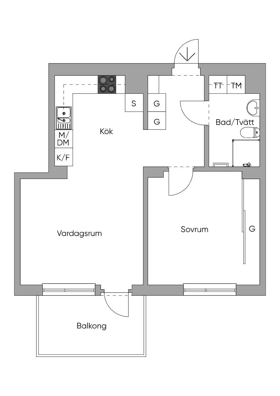 Floor plan for Gårdstensvägen 120