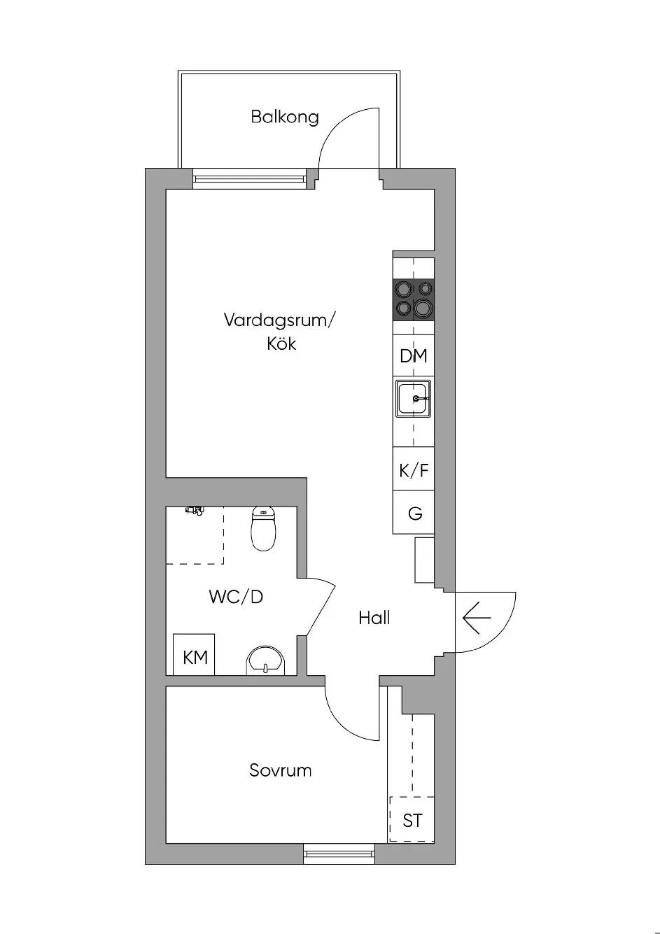 Floor plan for Gaffelseglet 37