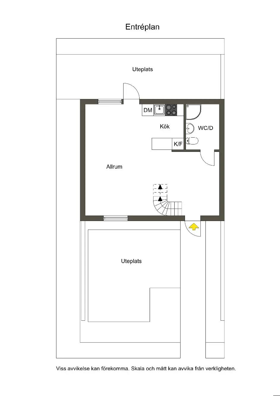 Floor plan for Williams väg 17A