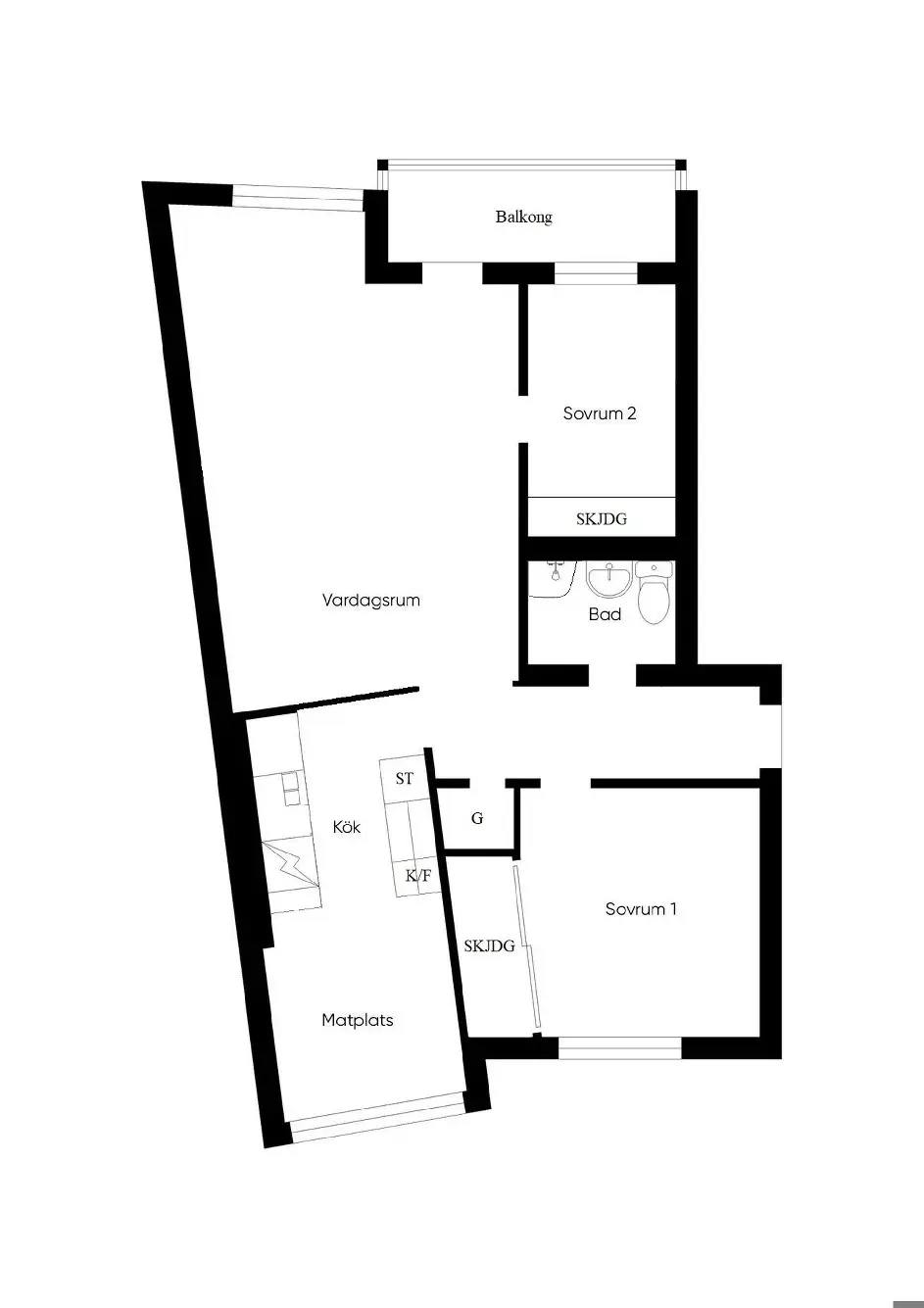 Floor plan for Rondellen 6
