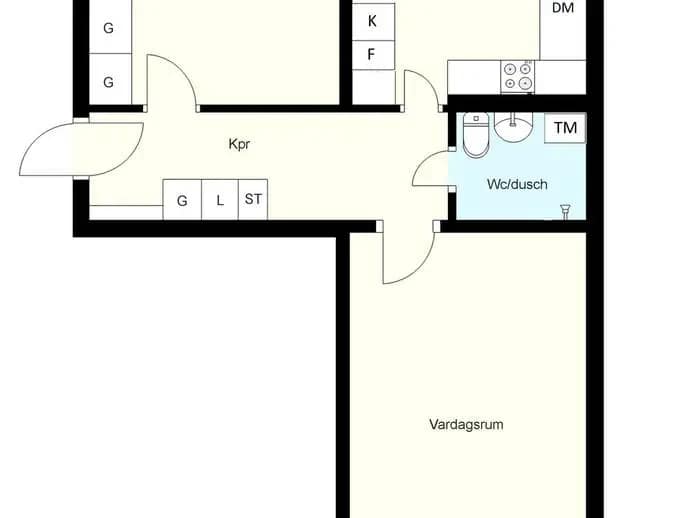 Planritning för Granvägen 85