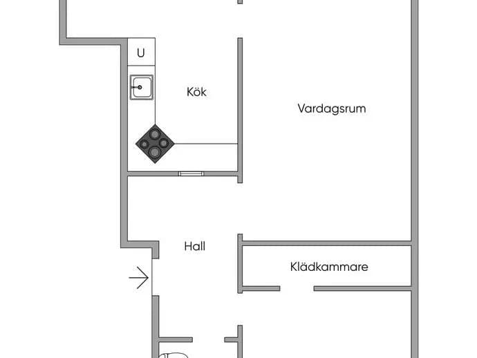 Floor plan for Vikingavägen 52