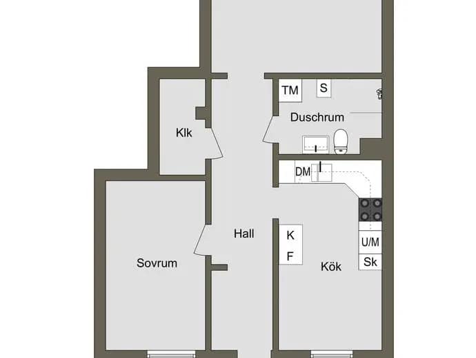 Floor plan for Luntgatan 12A
